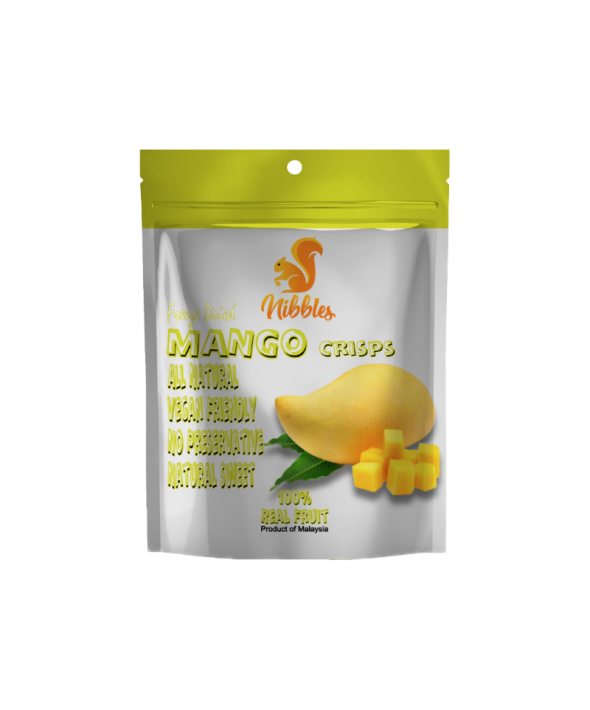 Nibbles Freeze Dried Mango Fruit Crisps 20g